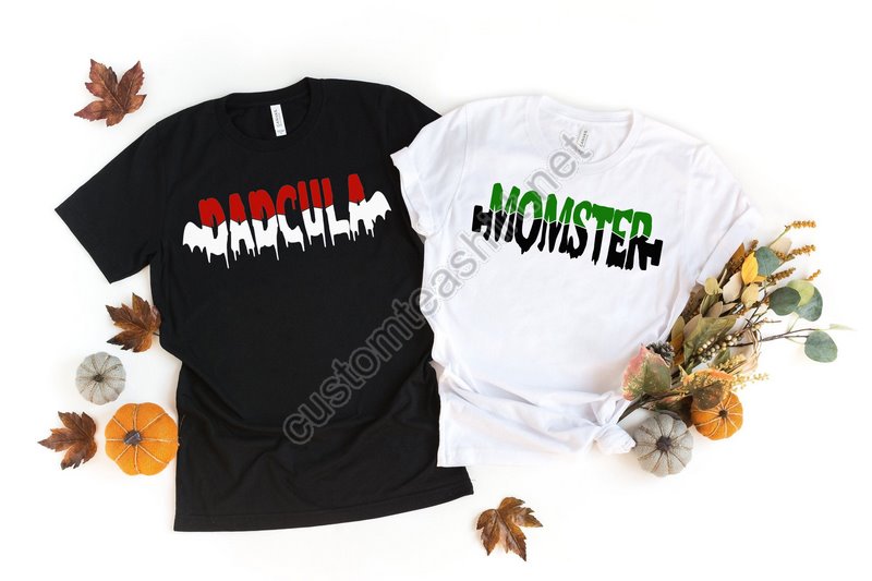 Family Halloween Shirt Momster Shirt Dadcula Shirt Matching Halloween Shirts Funny Halloween Halloween Gift Couples Halloween Party