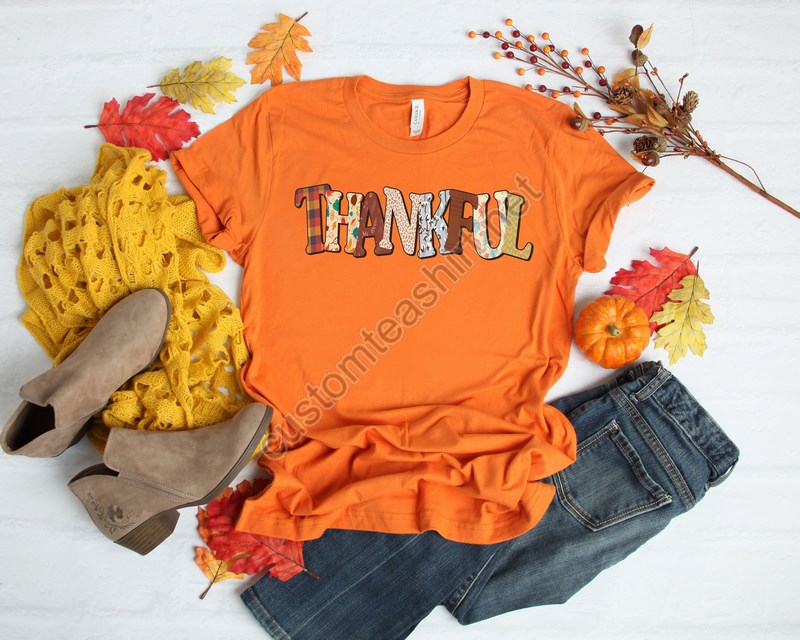 Thankful T Shirt Thankful Shirt Thanksgiving T Shirt Fall T Shirt Autumn T Shirt For Women Thanksgiving Top Thankful Top Fall Fashion Women