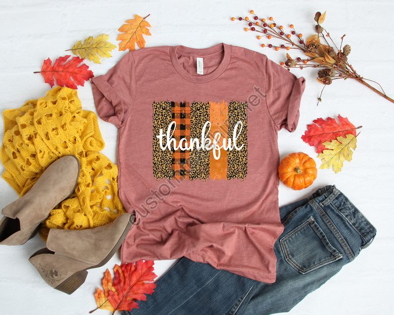 Thankful T Shirt Thankful Shirt Thanksgiving T Shirt Fall T Shirt Autumn T Shirt For Women Thanksgiving Top Thankful Top Fall Fashion Women