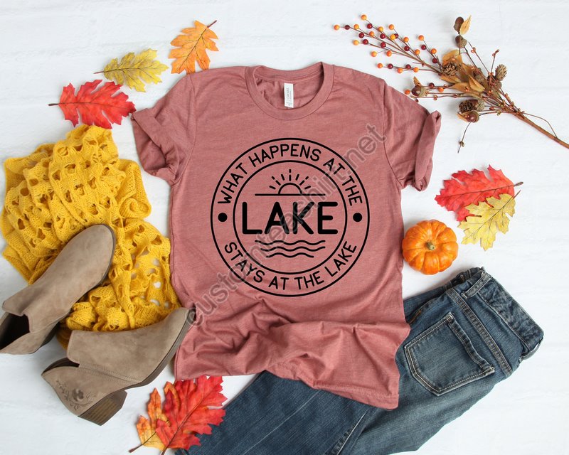 What Happens At The Lake Stays At The Lake Shirtlake Life Shirt Lake Shirtwildlife Shirtsvacation Shirtsgift For Hercamper Shirt