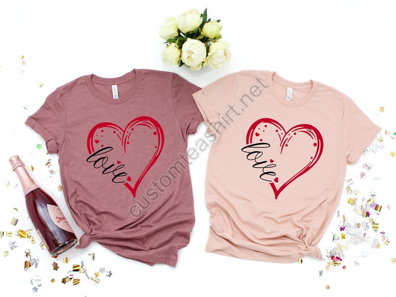 Love Valentines Day Shirtvalentines Day Shirts For Womanheart Shirtcute Valentine Shirtvalentines Day Giftheart Valentines Shirt