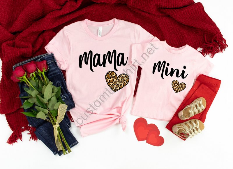 Mama Valentines Shirtmini Valentines Shirtmama's Girl Valentines Shirtrainbow Mama Shirt Rainbow Mini Shirtmama Mini Matching Shirt