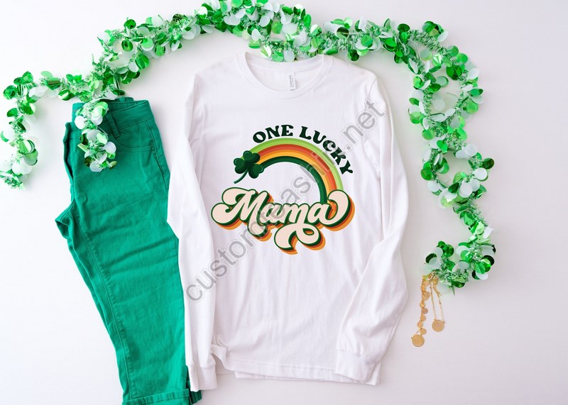 One Lucky Mama Shirt Women's St Patty's Shirt St Patrick's Day Shirt St Patty's Mom Shirt Mother's Day Gift Gift For Mom Gift For Wife