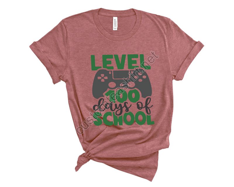 Level 100 Days Of Schoolteacher Shirt 100 Days Of School Teacher Gifts Teacher Appreciation 100 Days Brighterback To School Shirt