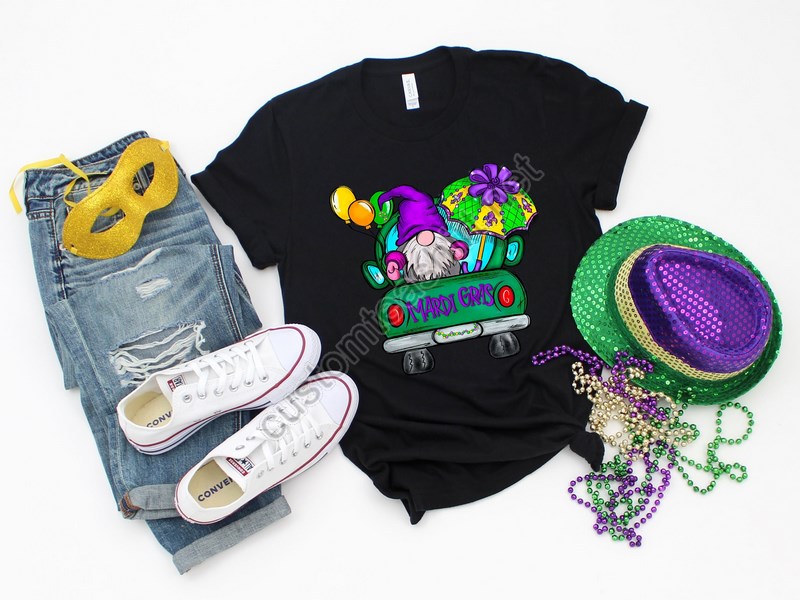 Mardi Gras Gnome Shirt Mardi Gnome Shirt Fat Tuesday Party Shirts Mardi Gras Gift Mardi Gras 2022 Mardi Mardi Gras Truck Shirt