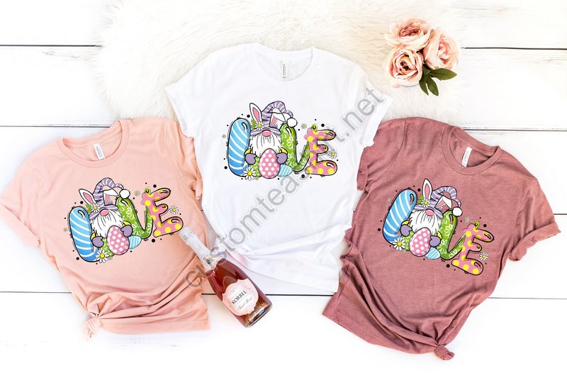 Eastelove Shirteaster Gnome Shirteaster Love Gnome Shirteaster Matching Shirteaster Bunny Shirteaster Bunny Gifteaster Family Shirt