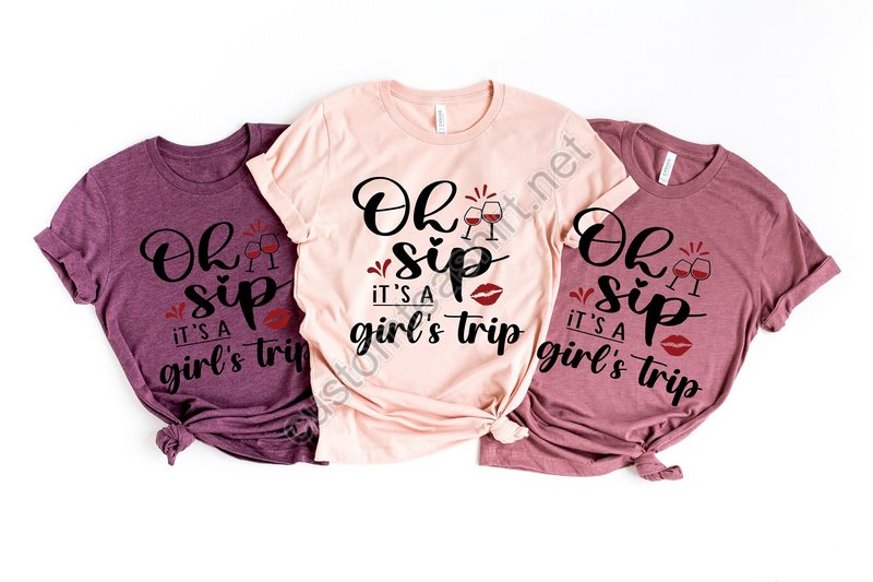 Cruise Shirtsoh Sip Its A Girls Trip Ladies Group Vacation T Shirtsmatching Shirtsgirls Trip Shirtsall Girls Trip Shirt