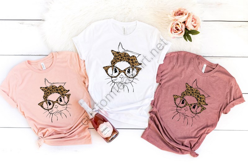 Bunny With Leopard Glasses Shirt Easter Shirt Easter Bunny Graphic Tee Easter Shirts For Womenladies Easter Bunny Shirteaster Gift Tee