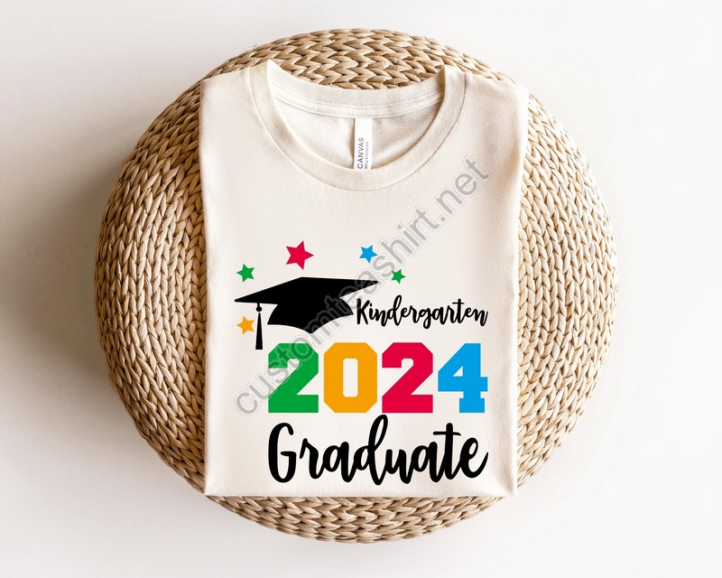 Kindergarten Grad Shirt Senior Shirtgraduation 2024senior 2024 Giftgraduation Kindergarden Gift Ideakindergarten Graduation Shirt