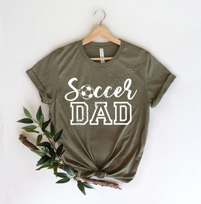 Soccer Dad Shirtsoccer Shirtsoccer Dad Giftdad Sports Shirtsoccer Personalized T-shirtfather Day Giftfather Birthday Giftdaddy Shirt