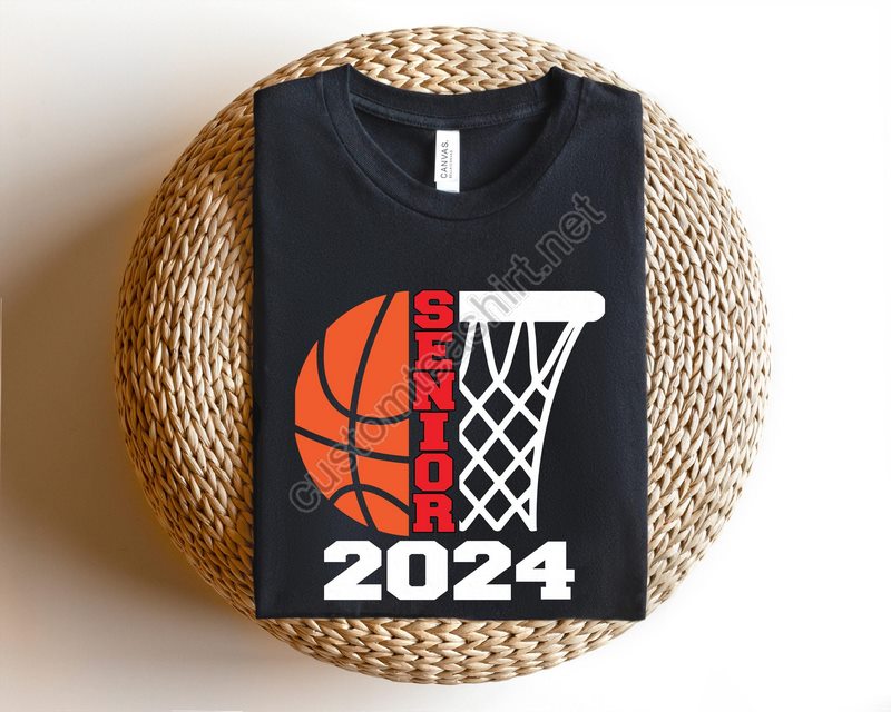 Senior 2024 Basketball Shirtsenior Shirtgraduation 2024senior 2024 Giftgraduation Kindergarden Gift Ideamom Senior Basketball Shirt