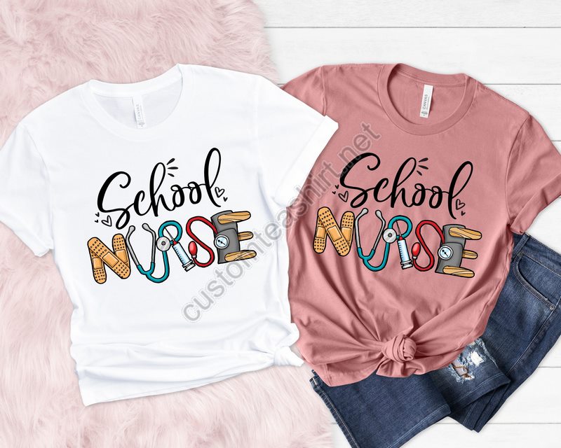 School Nurse Shirt Nurse Shirt Nurse Gift Funny Nurse Shirt Nursing Student Nursing Graduate School Nurse Gift Teacher Shirt Rn Tee