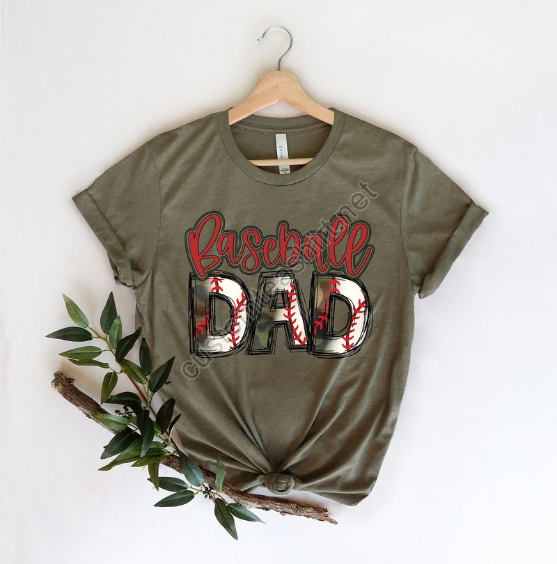 Baseball Dad Shirtnew Dad Shirtdad Shirtdaddy Shirtfather's Day Shirtbest Dad Shirtgift For Dadbaseball Family Shirts Baseball Tees