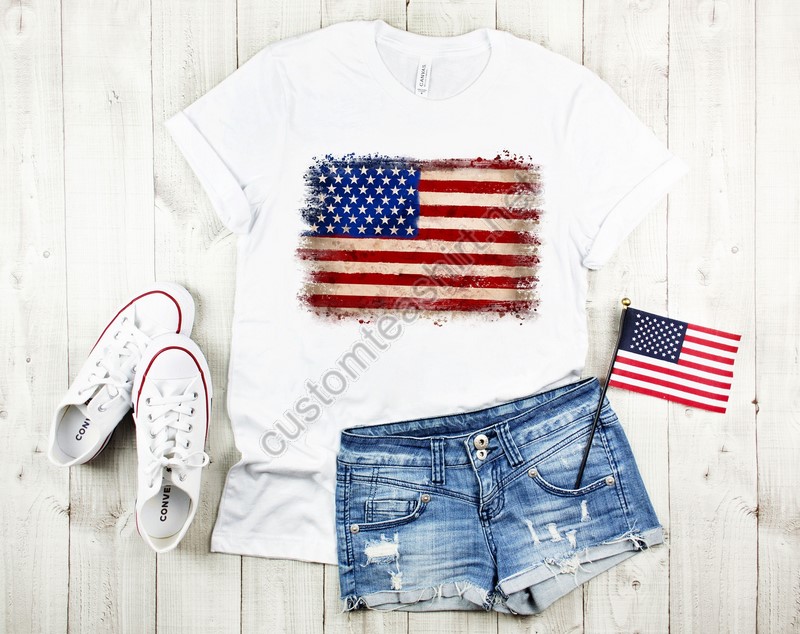 American Flag Shirt Fourth Of July Shirt American Shirts 4th Of July Patriotic Shirtpatriotic Family Shirtsmemorial Freedom Shirt