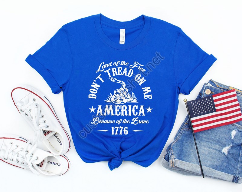 America Land Of Free Shirt 4th Of July Shirt America Shirt Land Of The Free America Because Of The Brave Shirt Fourth Of July Shirt