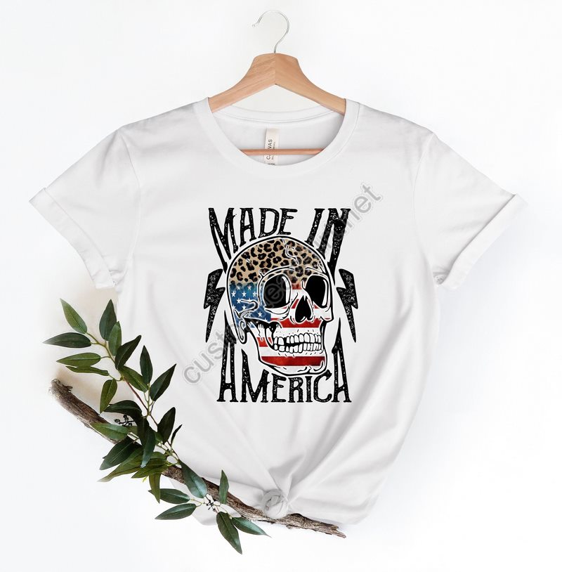 4th Of July Skull Shirtfreedom Shirtfourth Of July Shirtpatriotic Shirtindependence Day Shirtspatriotic Family Shirtsleopard Skull Tee