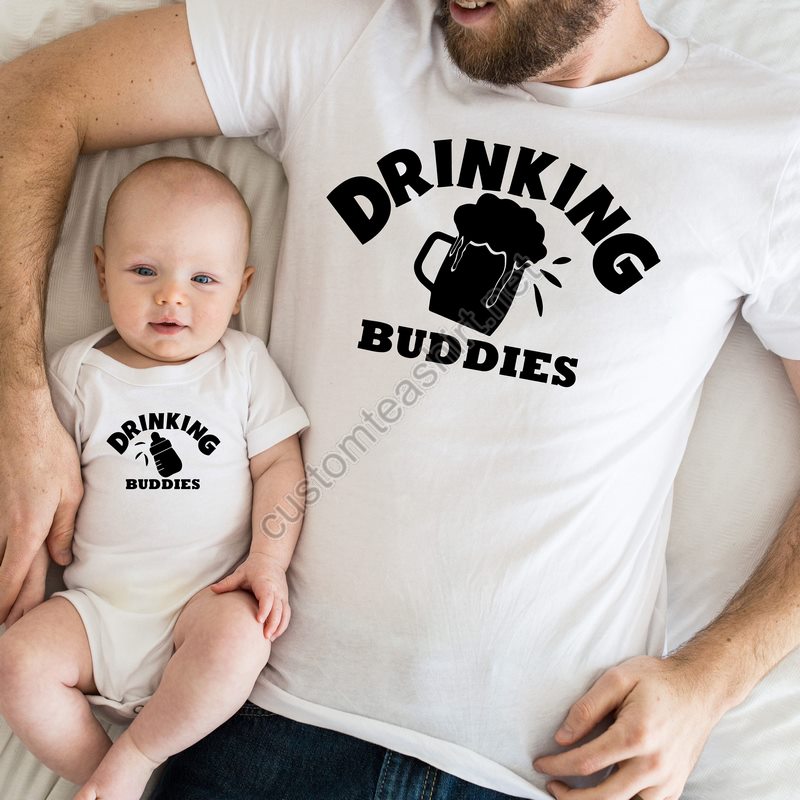 Drinking Buddies Shirtnew Dad Shirtdad Shirtdaddy Shirtfather's Day Shirtgift For Daddaddy And Me Matching Shirtdad Birthday Gift