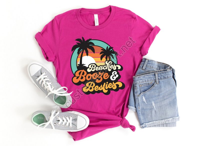 Beaches Booze And Besties Shirtbachelorette Party Shirtsgirls Trip Shirtsbeach Bacheloretteshirt For Womentropical Shirtgirls Getaway