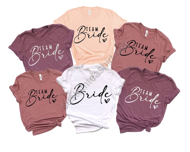 Team Bride Shirts Bride Shirt Bachelorette Party Shirts Bridesmaid Shirts Bridesmaid Proposal Gift Bachelorette Shirts Squad Shirt