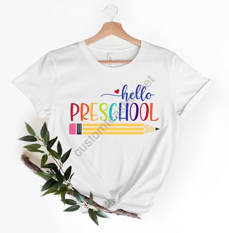 Preschool Teacher Shirt Hello Preschool Shirt Preschool Crew Preschool Squad Cute Preschool Teacher Shirt Preschool Shirt Pre-k Prek