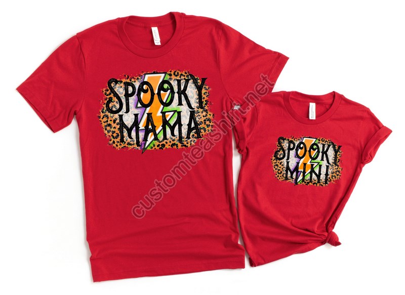 Spooky Mama Spooky Mini Shirt Matching Family Shirt Kids Halloween Shirt Spooky Mama Spooky Mini Family Halloween Costumes Baby Girl