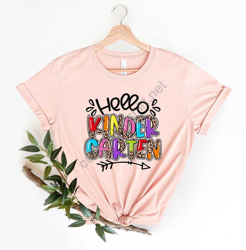 Hello Kindergarten Shirtsteach Love Inspire Shirtback To School Shirtfirst Grade Teacher Teeteacher Appreciation Tee1st Day Of School