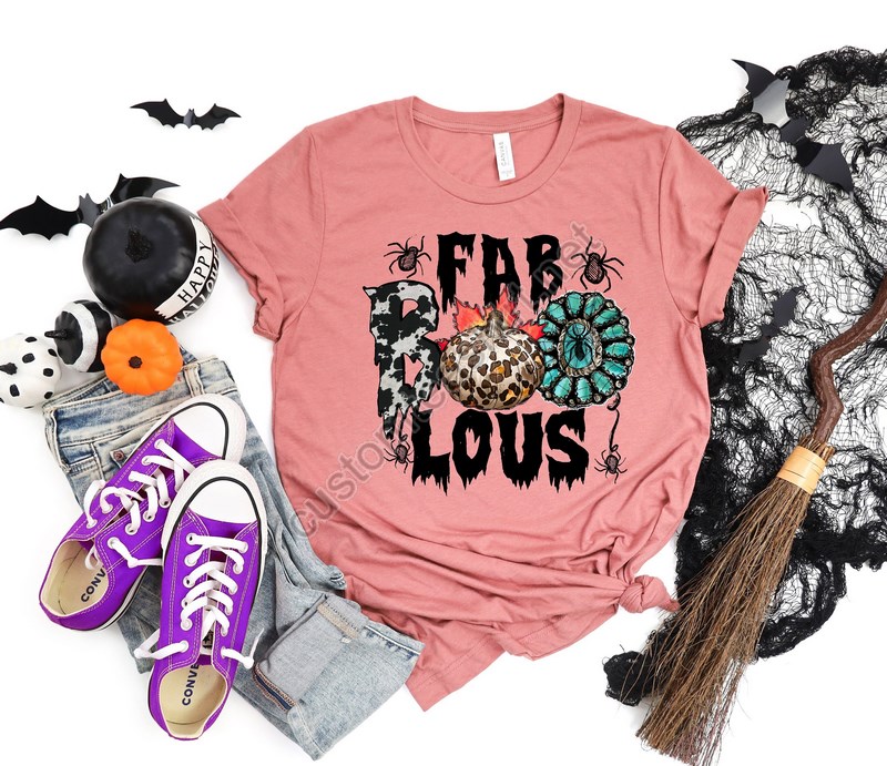 Fab Boo Lous Halloween Shirtwitch Shirthalloween Shirtthat Witch Shirthalloween Teeshalloween Party T-shirtfunny Halloween Shirts