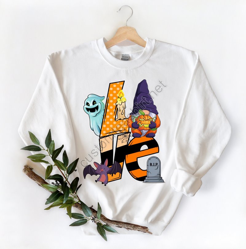 Love Halloween Shirtgnomes Love Sweatshirtspooky Pumpkin Shirthalloween Shirthappy Halloween Sweatshirttrick Or Treathalloween Gift