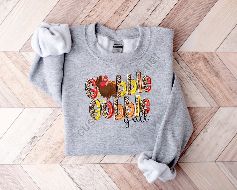 Gobble Gobble Thanksgiving Sweatshirtthanksgiving T Shirt Womensfamily Thanksgiving Shirtsfunny Thanksgiving 2022thanksgiving Sweatshirt