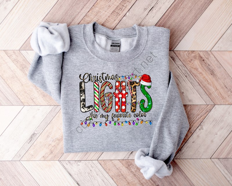 Christmas Lights Are My Favorite Colorchristmas T-shirtchristmas Family Shirtchristmas Giftholiday Giftchristmas Family Matching Shirt