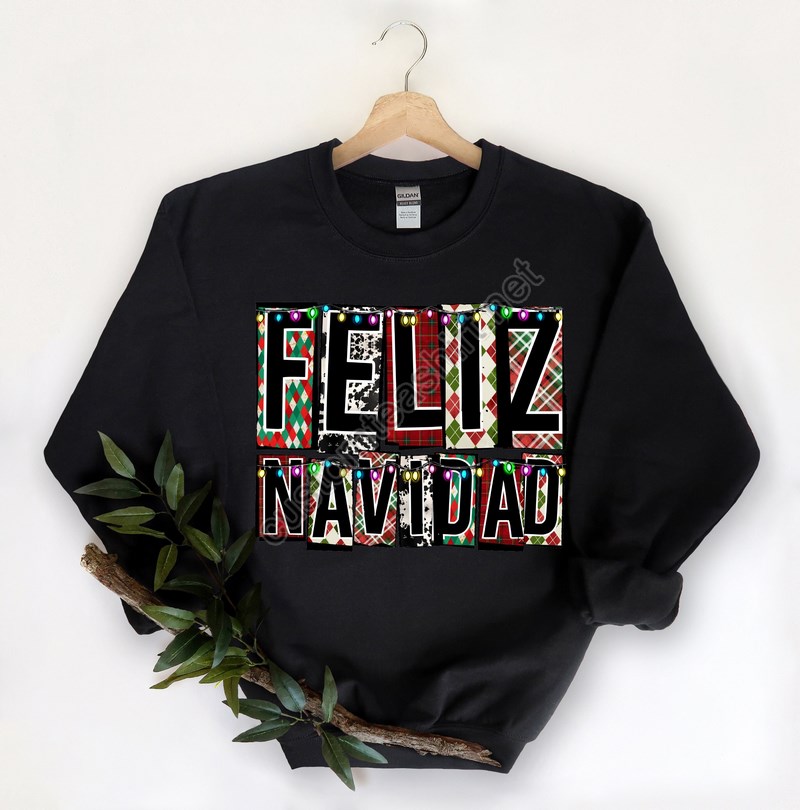 Feliz Navidad Shirt Spanish Merry Christmas Shirt Christmas Lights Shirt Christmas Family Matching Cute Family Shirt Christmas 2022