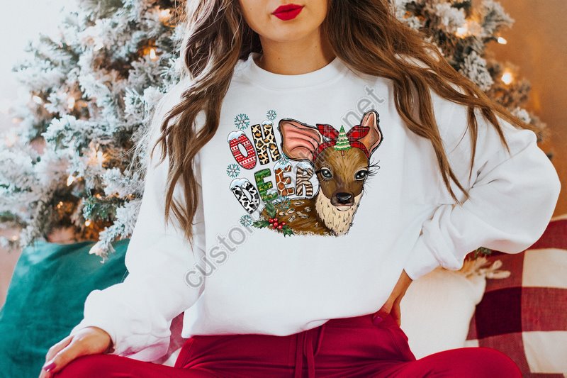 Oh Deer Sweatshirtchristmas Family Shirtchristmas Giftholiday Giftchristmas Family Matching Shirtchristmas Deer Shirtlove Deer Shirt