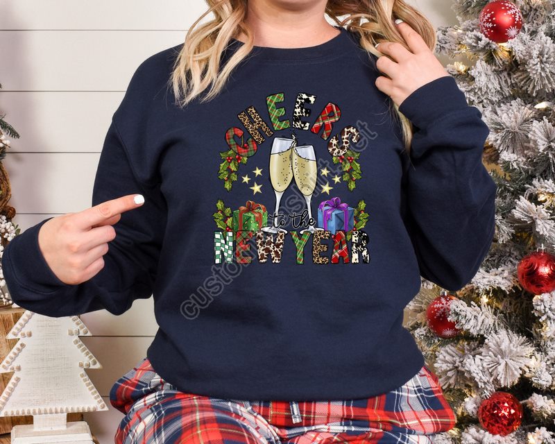 Cheers To The New Year Shirt2023 Happy New Year Sweatshirthappy New Year Shirt New Years Shirt 2023 Christmas Happy New Year Shirt