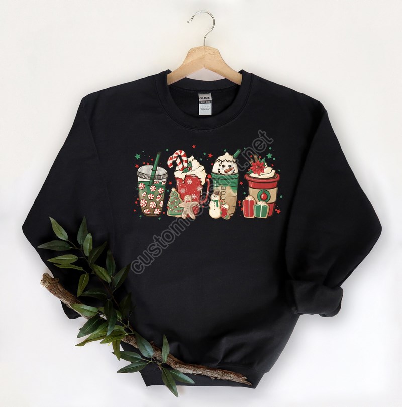 Christmas Coffee Shirtchristmas T-shirtchristmas Family Shirtchristmas Giftholiday Giftleopard Shirtchristmas Family Matching Shirt