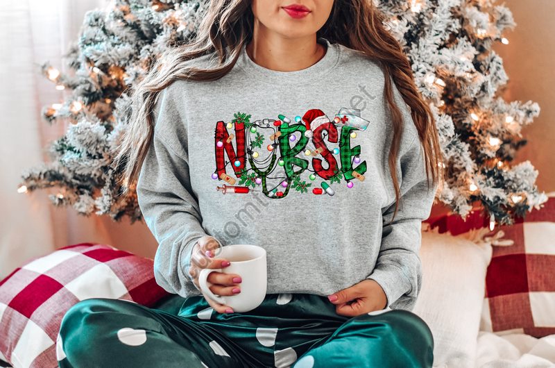 Christmas Nursing Sweatshirt Nursing School T Shirtnurse Christmas Shirt Christmas Shirt 2022 Christmasnurse Shirtnurse Gift For Woman