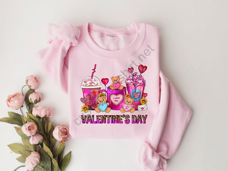 Valentines Day Coffee Cups Shirtvalentines Day Shirts For Womanlatte Valentine Shirtvalentines Day Gifthappy Valentine's Day Shirt