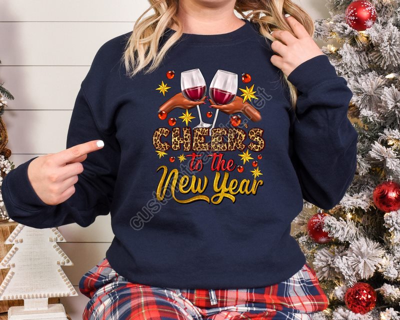 Cheers To The New Year Shirt2023 Happy New Year Sweatshirthappy New Year Shirt New Years Shirt 2023 Christmas Happy New Year Shirt