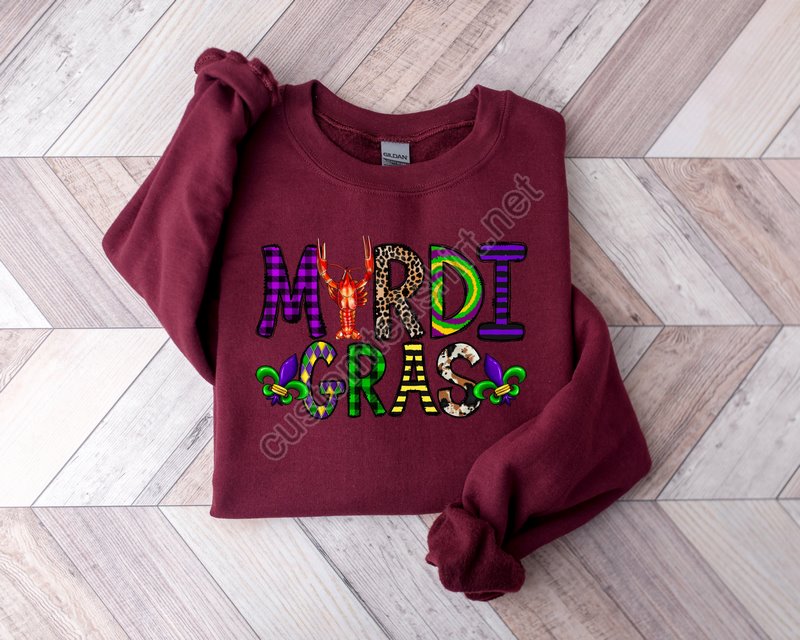 Mardi Gras Party Sweatshirt Nola Shirtfat Tuesday Shirtflower De Luce Teesaints New Orleans Shirtmardi Gras Carnivalmardi Gras Symbol