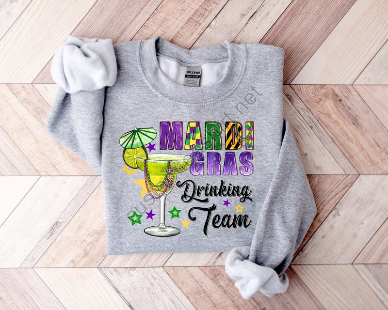 Mardi Gras Drinking Team Sweatshirtnola Shirtfat Tuesday Shirtflower De Luce Shirtlouisiana Shirtsaints New Orleans Teemardi Gras Day