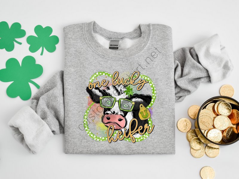 One Lucky Heifer Shirtshamrock Shirtlucky Shirtst Patricks Day Shirtpatricks Day Shirtst Patricks Shirtpatricks Day Teelucky Tee