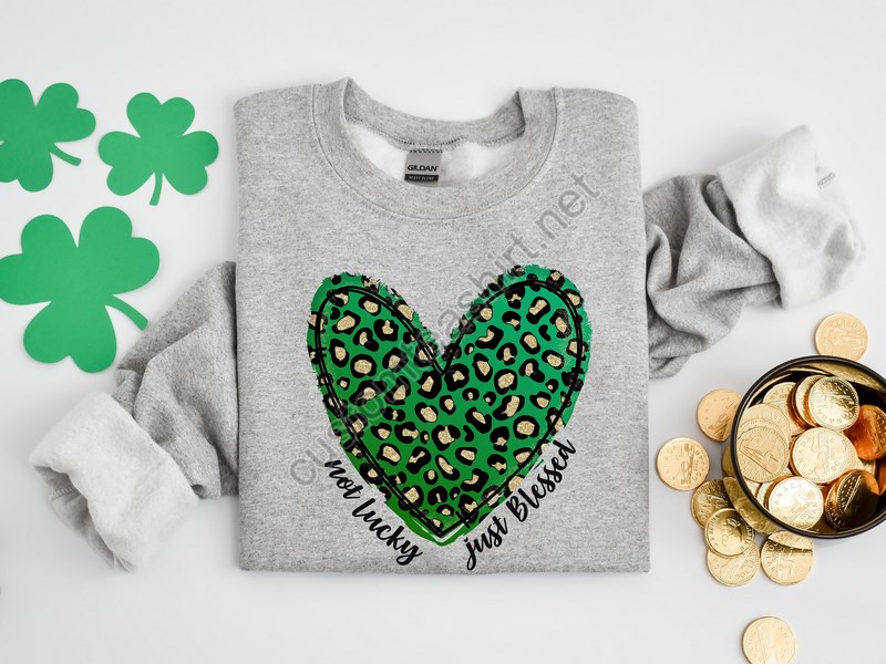 Not Lucky Just Blessed St Patricks Day Shirt St Patricks Day Shirt St Patricks Day T-shirt Christian Shirt Lucky Blessed T-shirt