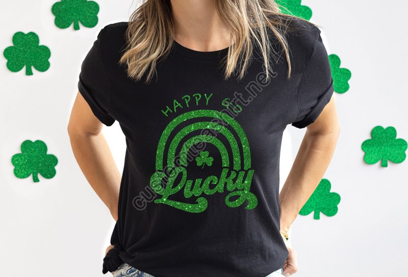 Happy Go Lucky Sweatshirt St Patricks Day Sweater St Patricks Day Shirt St Patricks Day T-shirt Christian Shirt Lucky Blessed T-shirt