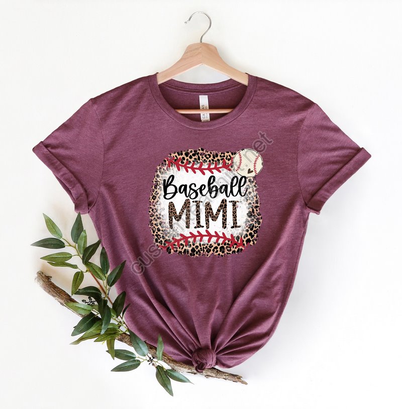 Leopard Baseball Mimi Shirt Baseball Grandma Sweatshirtleopard Baseball Grandma Hoodiegrandma Birthday Giftgrandma Shirt