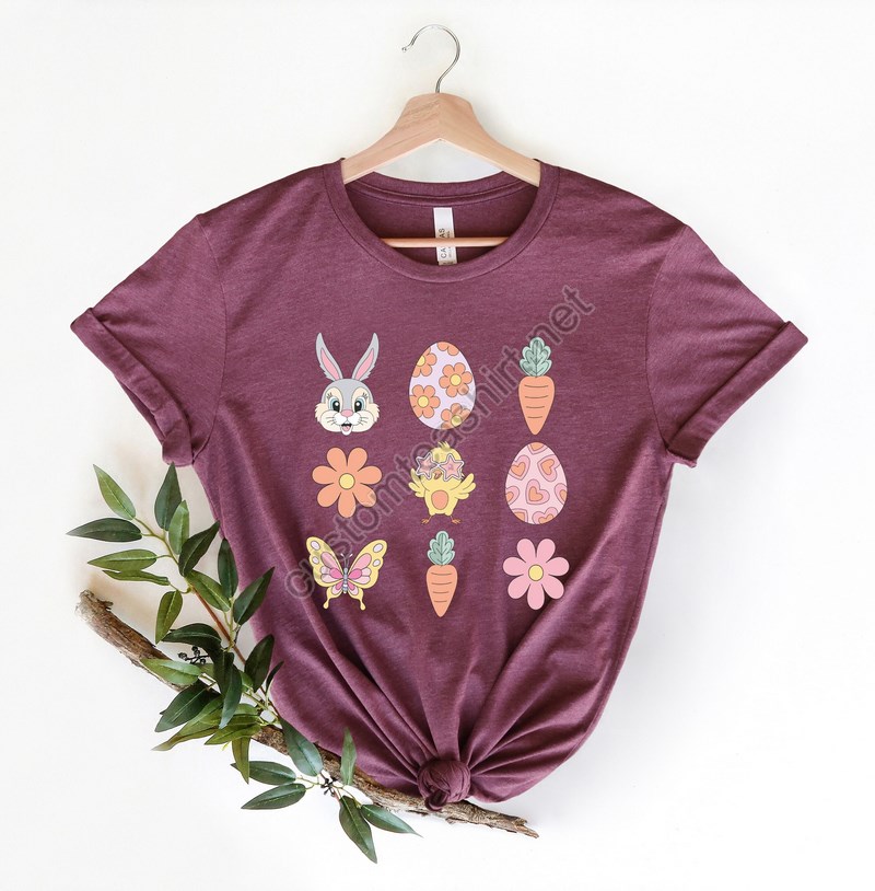 Happy Easter Elements Shirt Women Easter Shirt Cute Easter Shirt Easter Shirt Happy Easter Easter Bunny Shirt Bunny Shirt