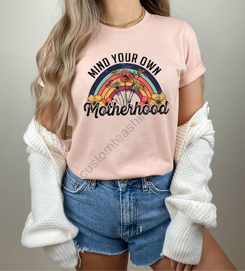 Mind Your Own Motherhood Shirt Boho Shirt Hippie Mothers Day Shirt Mama Shirt Mom Retro Shirt Mom Gift