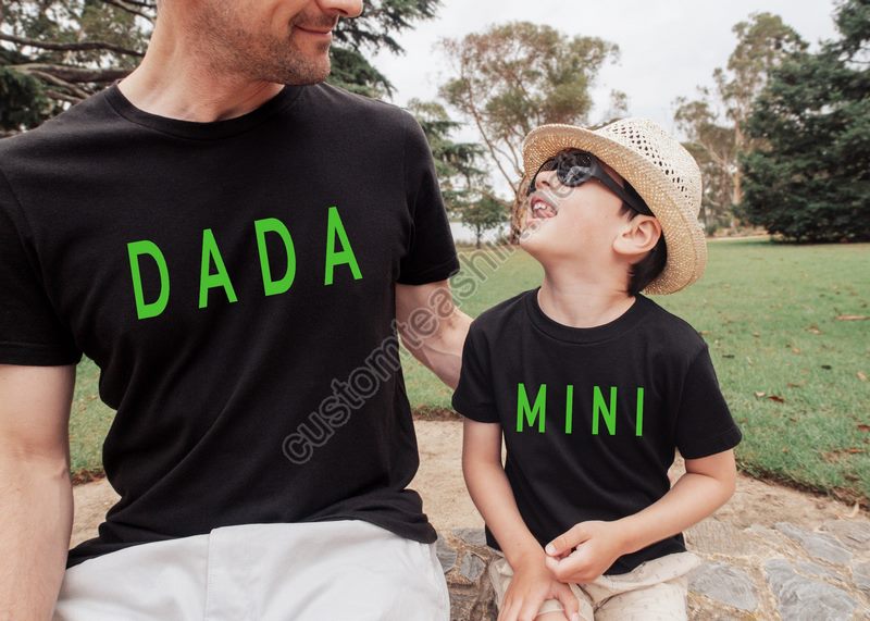 Dada Mini Shirtsmatching Family Shirtsfamily Graphic Teemini Me Shirtdaddy And Me Shirtsdad Life Shirtfather Day Giftfather Birthday