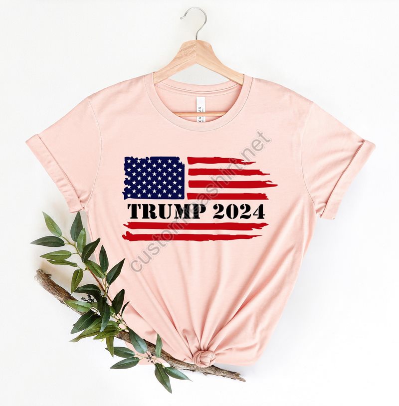 Trump Flag Shirt 2024 Trump Shirt Republican T Shirt Voting Shirt Maga Ladies Shirt Maga 2024 Trump Election Tee Maga Men's Shirts