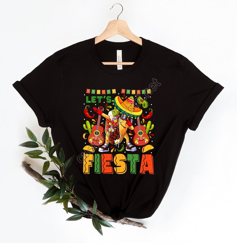 Taco Shirt Cinco De Mayo Shirt Lets Fiesta Shirt Mexican Fiesta 5 De Mayo Shirt Mexican Festival Shirt Fiesta Party Latina Tequila