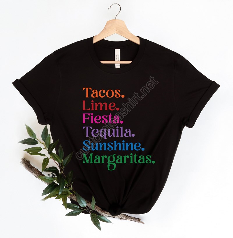 Cinco De Mayo Tacos Margaritas Shirtcolorful Cinco Shirtfiesta Squad Shirtfiesta Party Shirtmargaritas Shirttacos Shirtfiesta Shirt