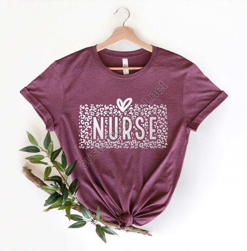 Leopard Nurse Shirt Nurse Superhero T-shirt Nurse Week Matching Nurse T-shirt Shirt For Nurse Cute Nurse Gift Nurse Hero